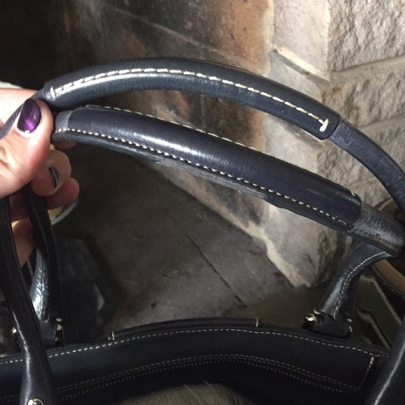 Black and white Coach Purse - Picture 3 of 6